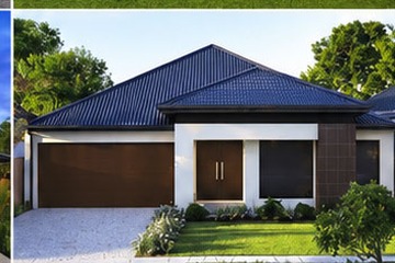 Modern residential home facade