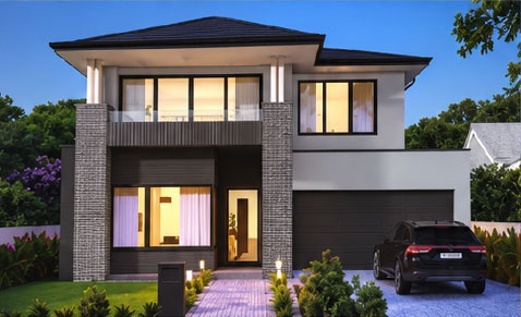 Aurora home facade